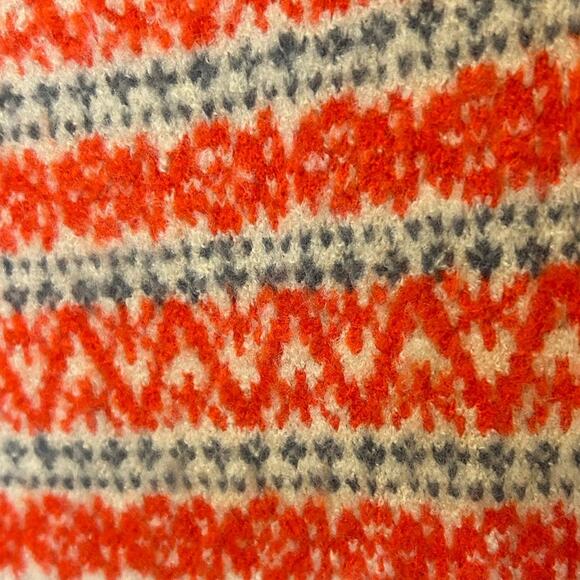 Free People fisherman knit cap sleeve babydoll fair isle wool sweater top. XS - Picture 3 of 6